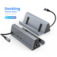 New Product Explosion Multi-Function Ugreen 7-In-1 Usb C Hub 4K 60Hz Lan Usb 3.0 Typc Hub Adapter Rj45 Lan Port