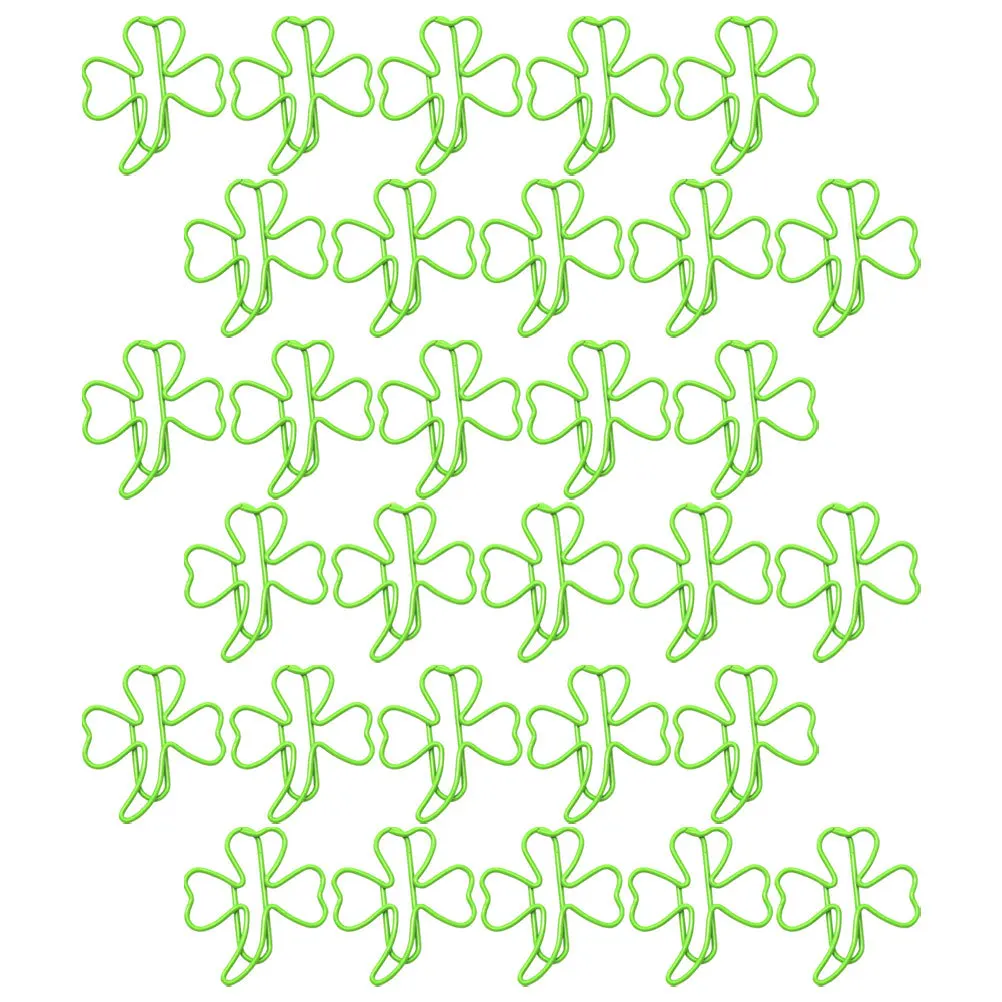 30 قطعة من مشابك الملفات الإبداعية على شكل ورقة شجر لتنظيم المستندات في المكتب المدرسي وإكسسوارات الورق المزخرفة