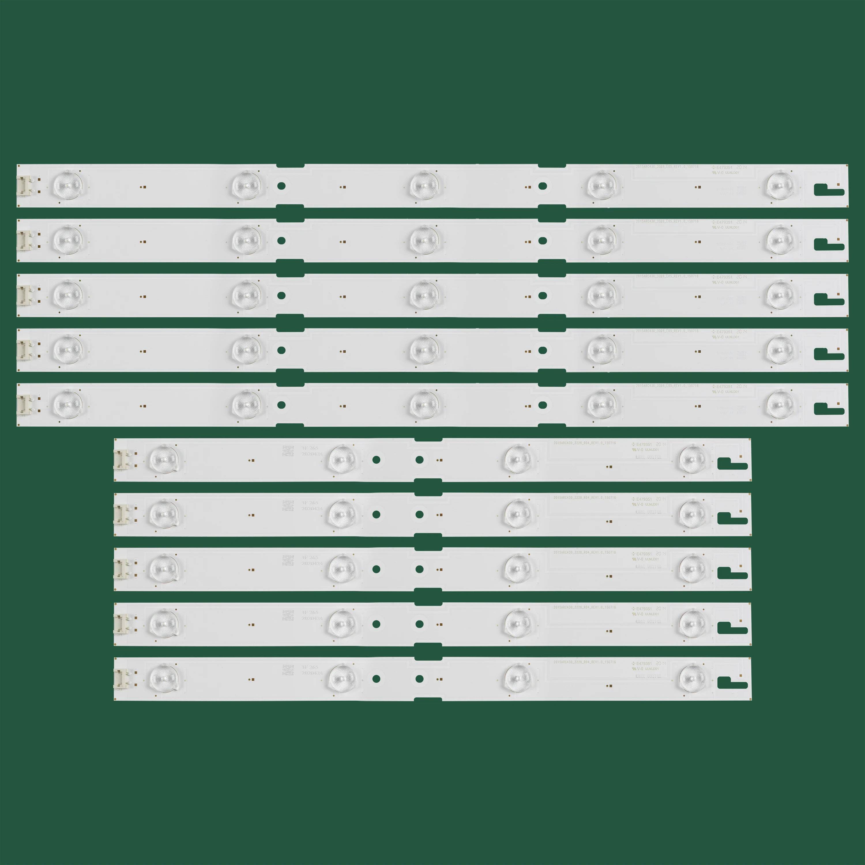 Tira de luces LED de retroiluminación, accesorio para Grundig 43GFB6626 43VLE5523WG 43VLE5537BG 43VLE6524BL 43VLE6629BR IC-B-HWCR43D641R, IC-B-HWCR43D641L