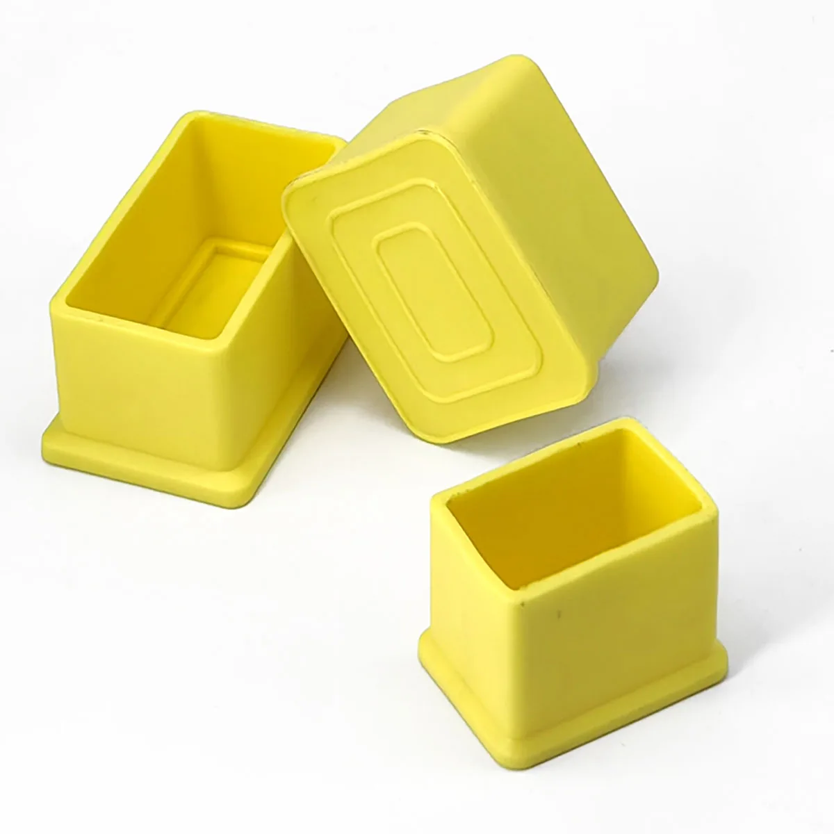 Yellow Plastic End Caps Plugs Blanking Inserts Rectangular Bungs Square Round 15x30mm-50x50mm 22mm 25mm 28mm 30mm 32mm 48mm 50mm