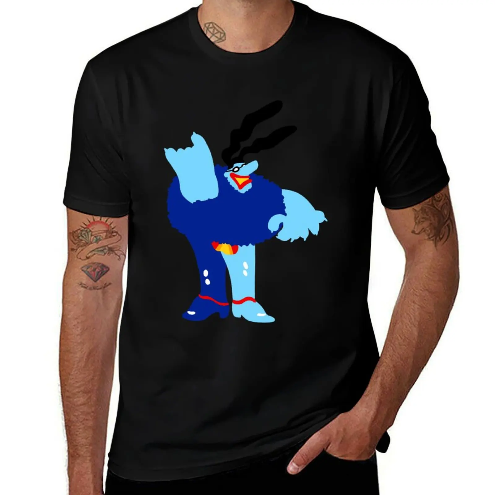 Minimal Blue Meanie T-Shirt t shirt personalised T-Shirt