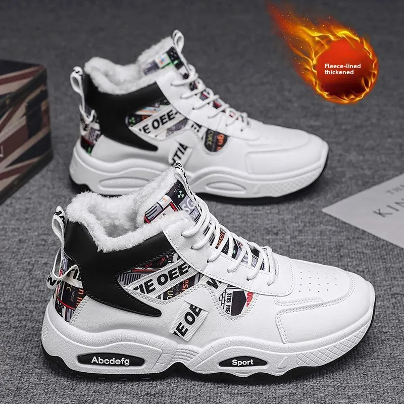 Men Snow Boots Casual Fashion Sport Sneakers Outdoor New Fashion Running Shoes Men Thickened Warm Cotton Shoes Zapatillas Hombre