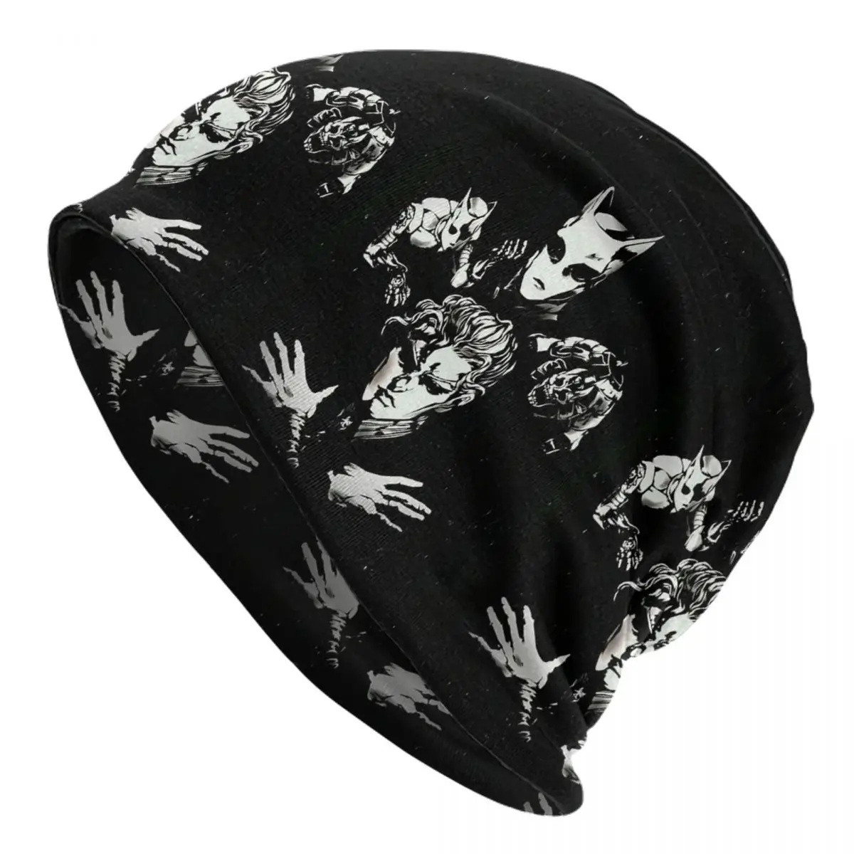 Yoshikage Kira Jojo Bizarre Adventure Men Women Adult Beanies Caps Knitted Bonnet Hat Warm Fashion Autumn Winter Skullies Hats