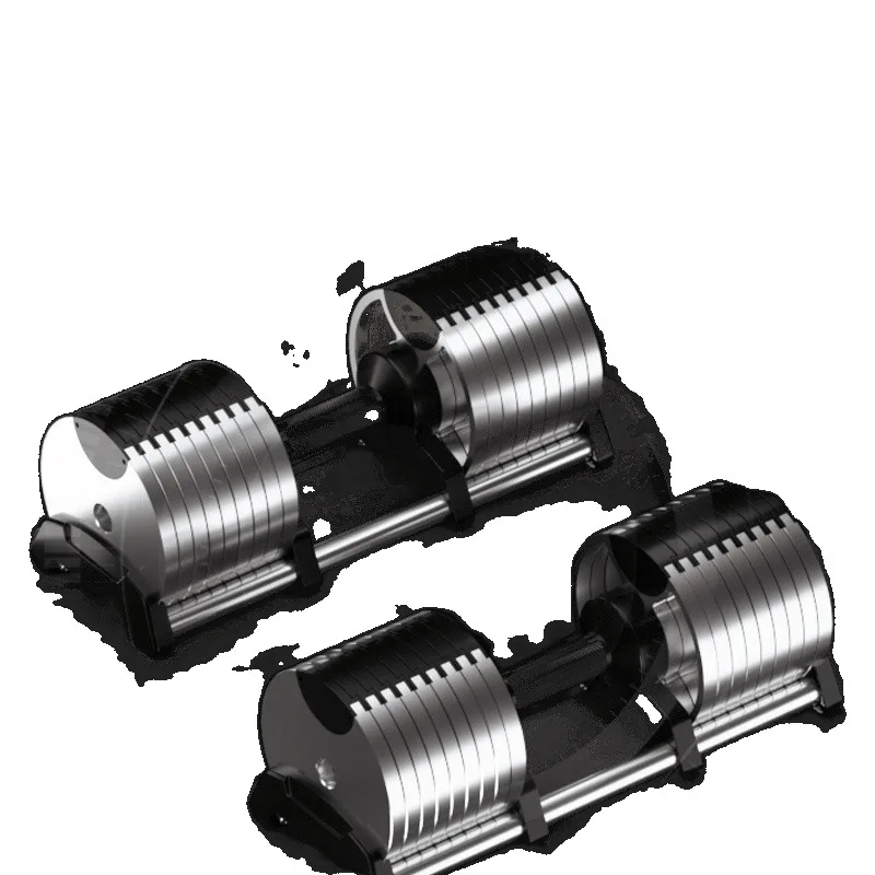 

Adjustable electroplated dumbbells men's fitness home quick adjustment