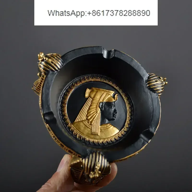 Creative pharaoh ashtray office fashionable ashtray ancient egyptian bedroom living room decorations