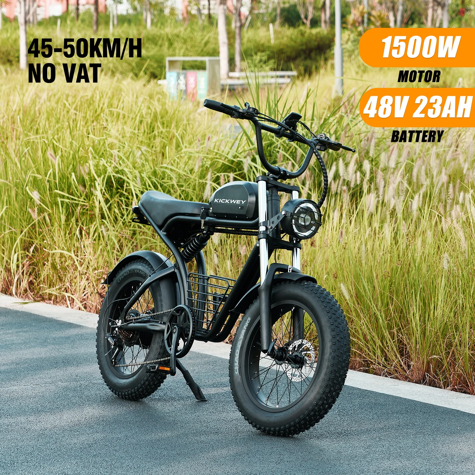 

Kickwey K7 Adults Electric Bike 2000W 48V23AH 55km/h Snow Electric Motorcycles 20“*4.0 Off Road Tyre Mountain Ebike Fat tire