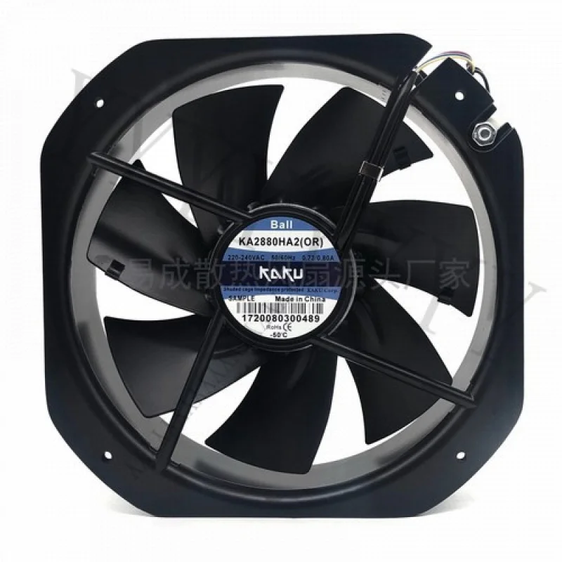 

Y+KAKU KA2880HA2(OR) 220-240VAC 0.73/0.80A Axial Cooling Fan