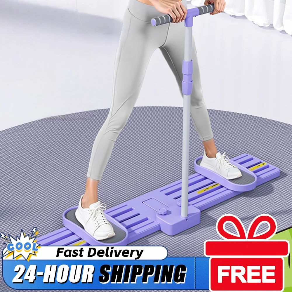 Non Slip Simulated Ski Trainer Foldable Ski Trainer Pelvic Floor Muscle Exercise Equipment for Home Full Body Workout
