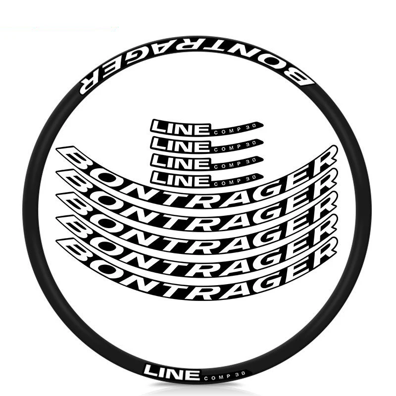 

2022 Bontrager Line Comp 30 Mountain Bike Wheel Stickers - Waterproof Sunscreen Decals for MTB, Anti-Fade Durable Protection