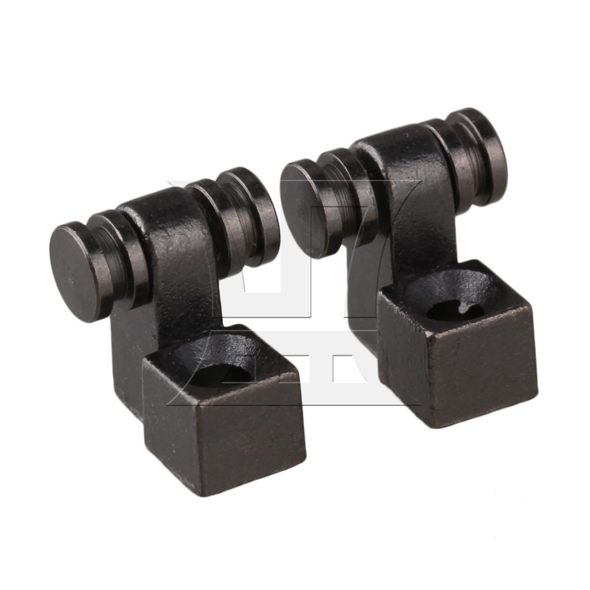 

YIBUY Nickel-black Metal Roller String Trees For guitar set