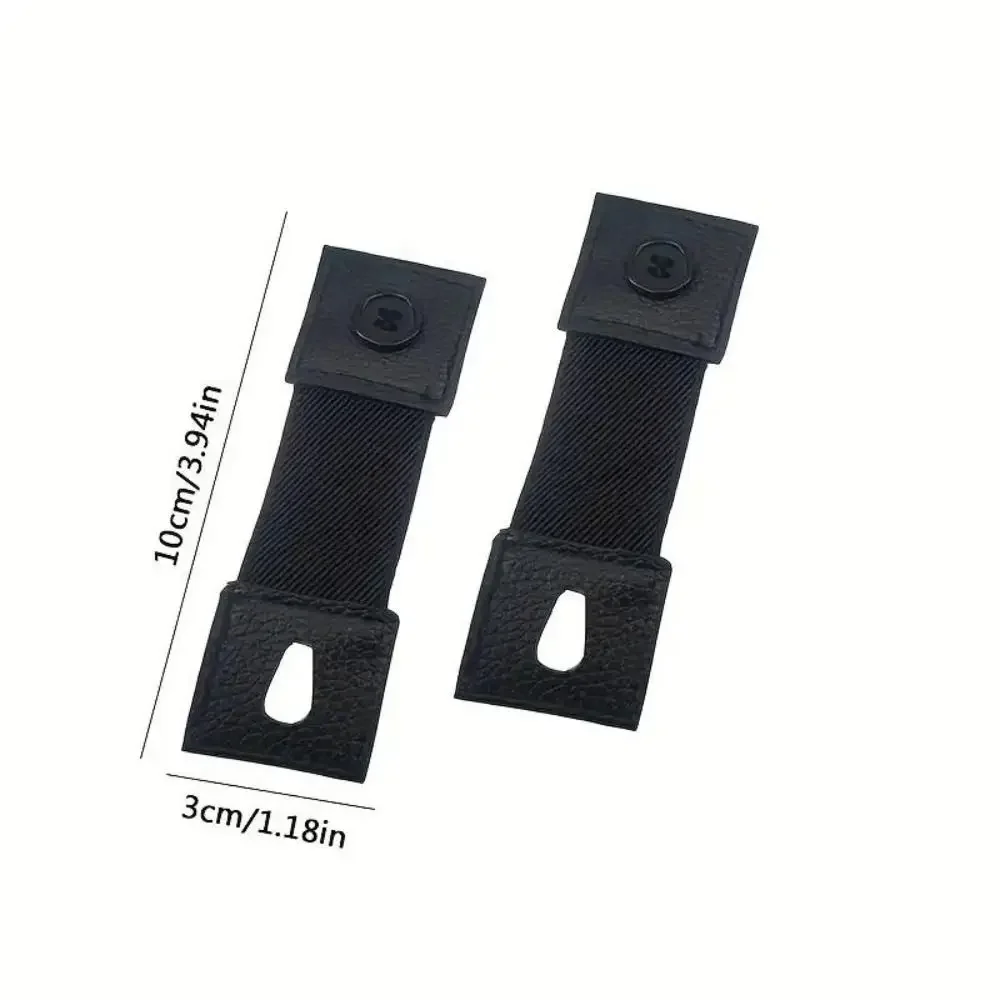 2Pcs Elastic Women Men Shirt Cuff Holders Cufflinks Adjustable Armband Shirt Sleeve Holder Arm Cuffs Bands Extension Button
