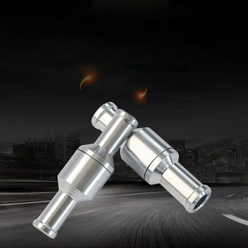 6/8/10/12mm One Way Petrol Diesel Oil Fuel Line Check Valve Non Return Diesel Aluminium Compatible for Carburetors Car