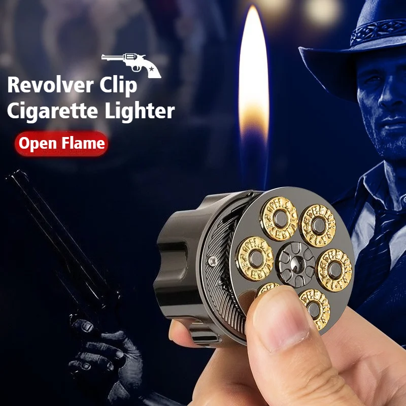 

New Magazine-shaped Cigar Igniter Windproof Open Fire Lighter Metal Portable Inflatable Cigarette Lighters & Smoking Accessories