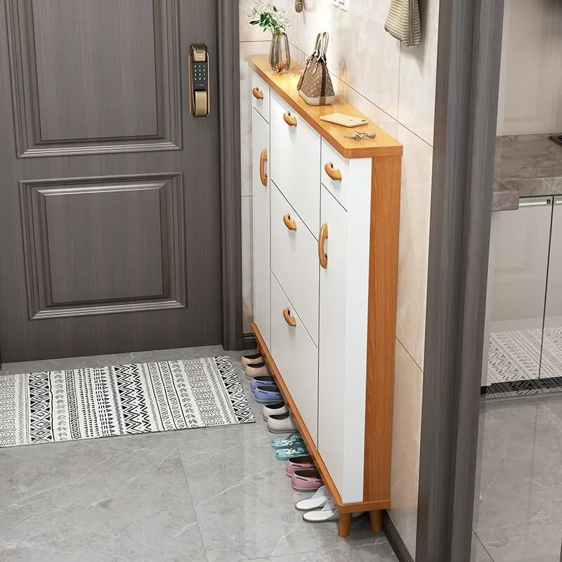 Entryway Space Saving Shoe Rack Designs Multifunction Vertical Sturdy Shoe Rack Shelf Modern Narrow Home Furniture Accessories