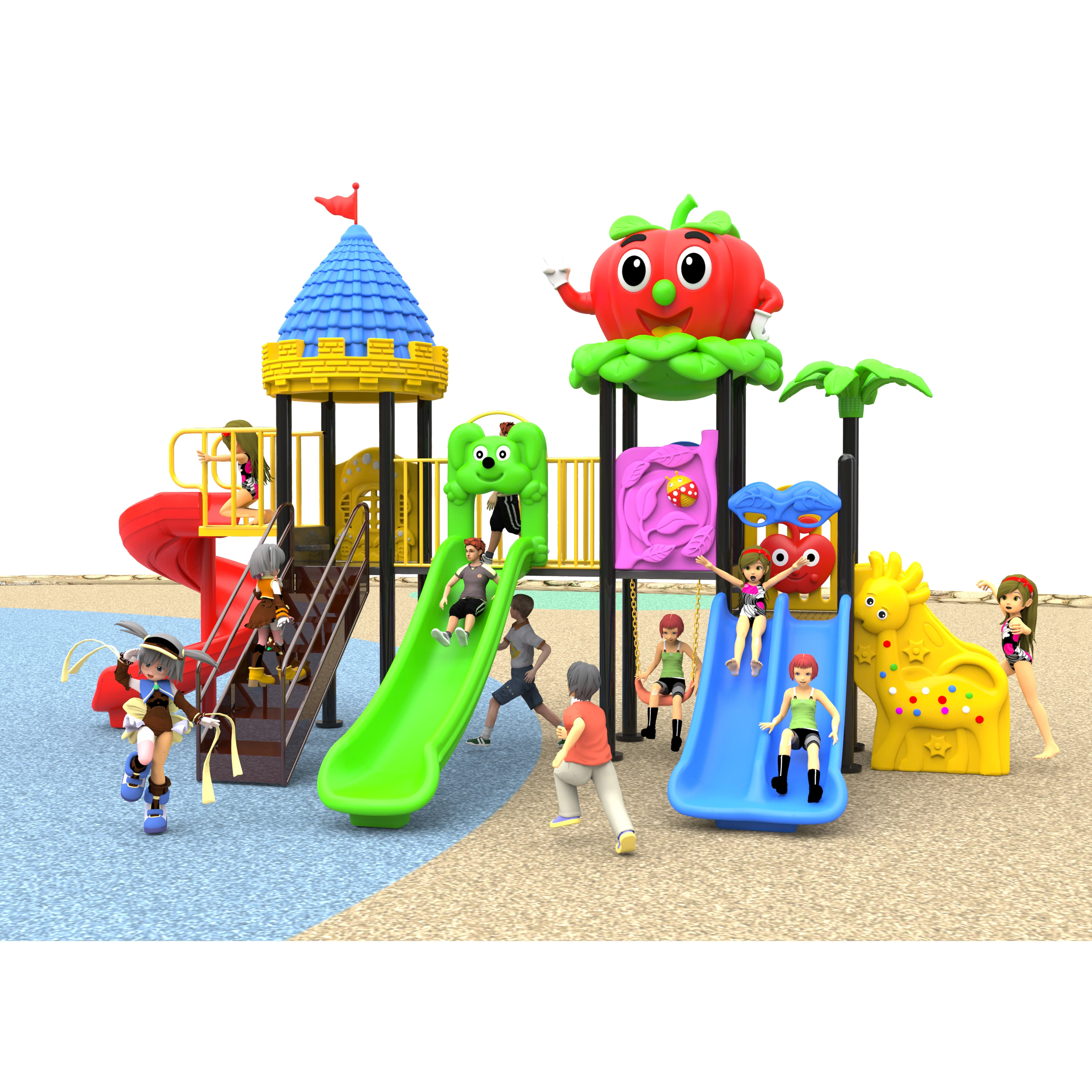 2027 New Product Portable School Garden Child Toy Big Slide Equipment Outdoor Playground for Kids Playground Equipment Parts
