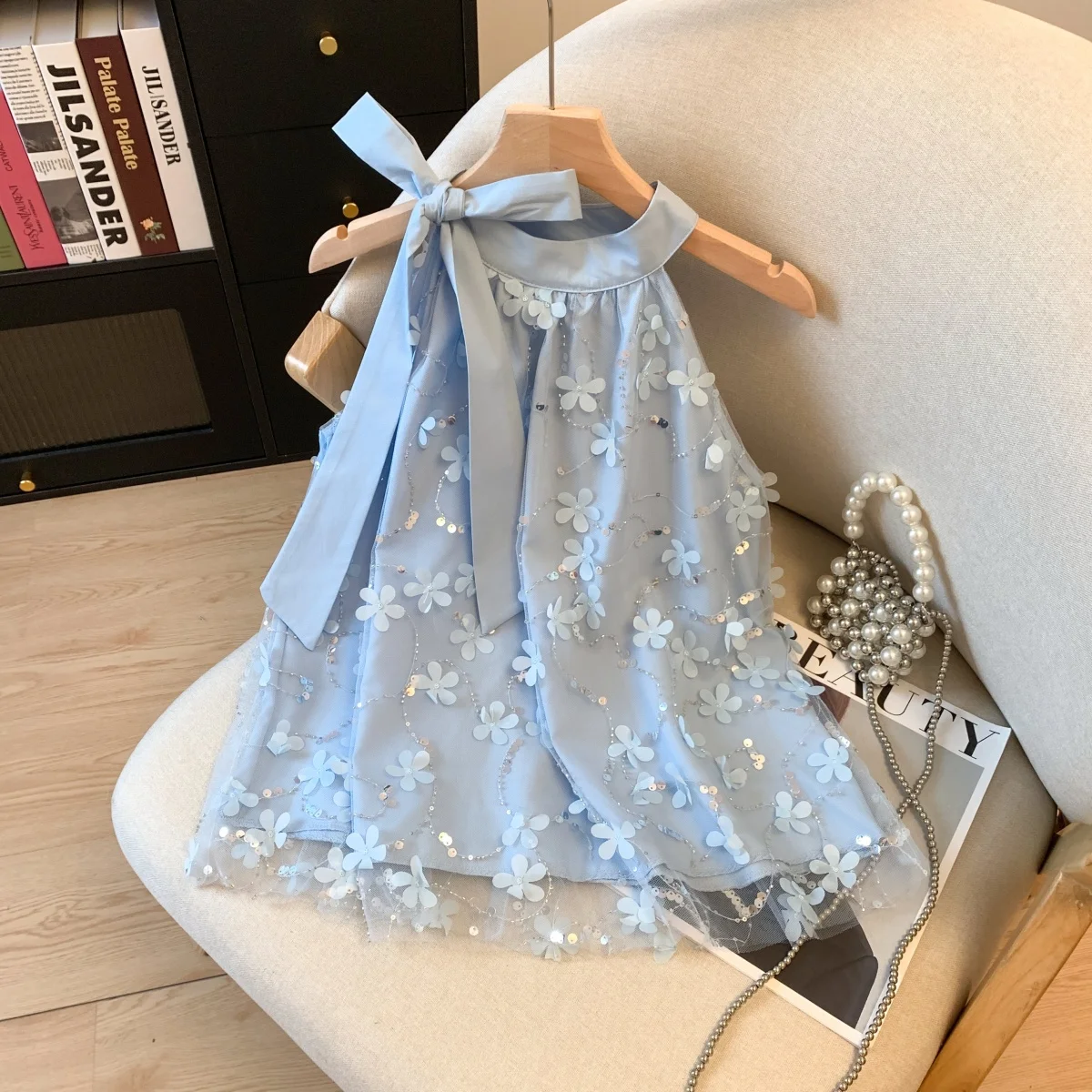 

Летний дизайнерский топ с блестящими пайетками и завязками на шее, с открытыми плечами, женская укороченная блузка из шифона с изысканной отделкой