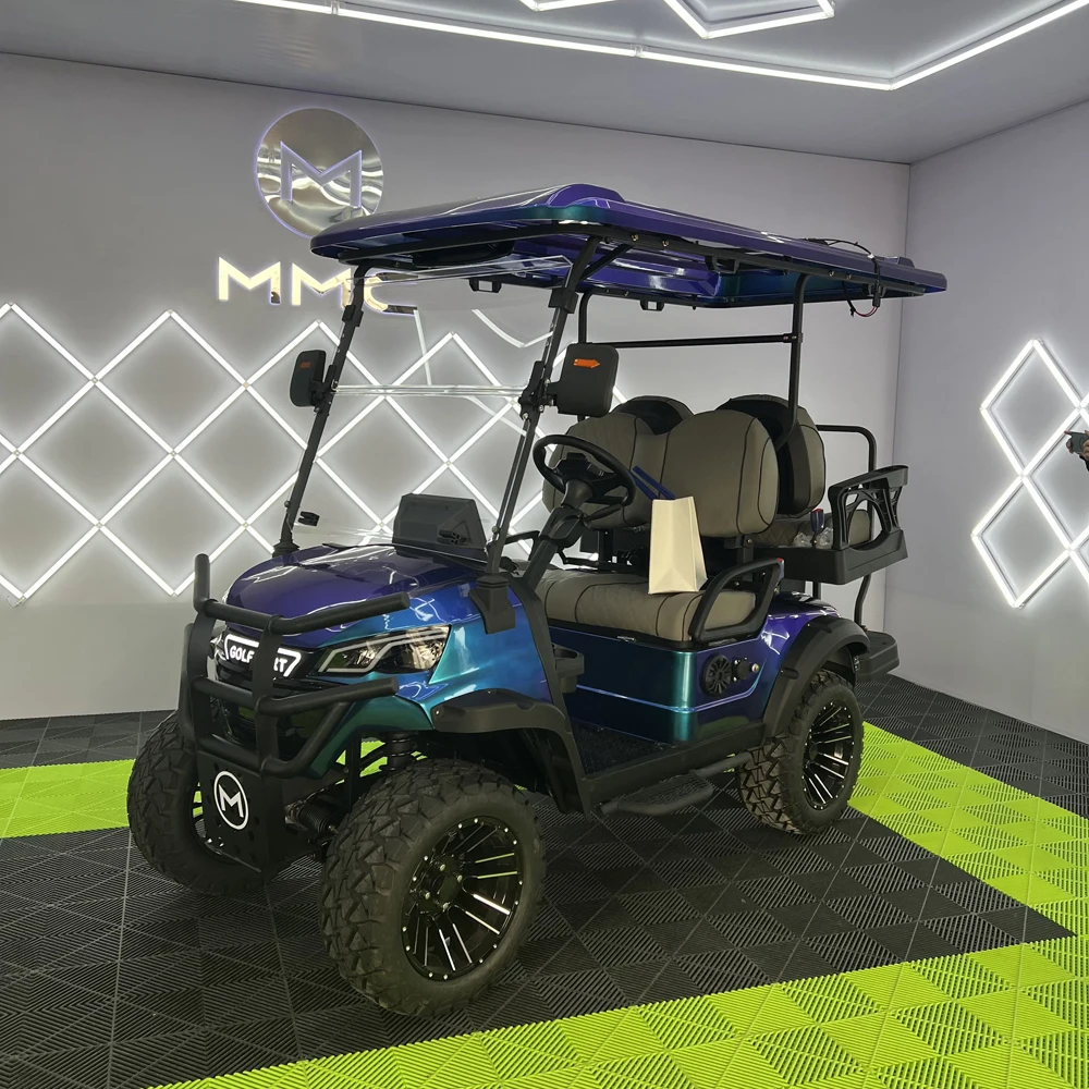 Wholesale Brand New 4 Wheel Drive Golf Cart Utility Vehicle 2 4 6 Seater Electric Club Car Golf Cart with Rain Cover