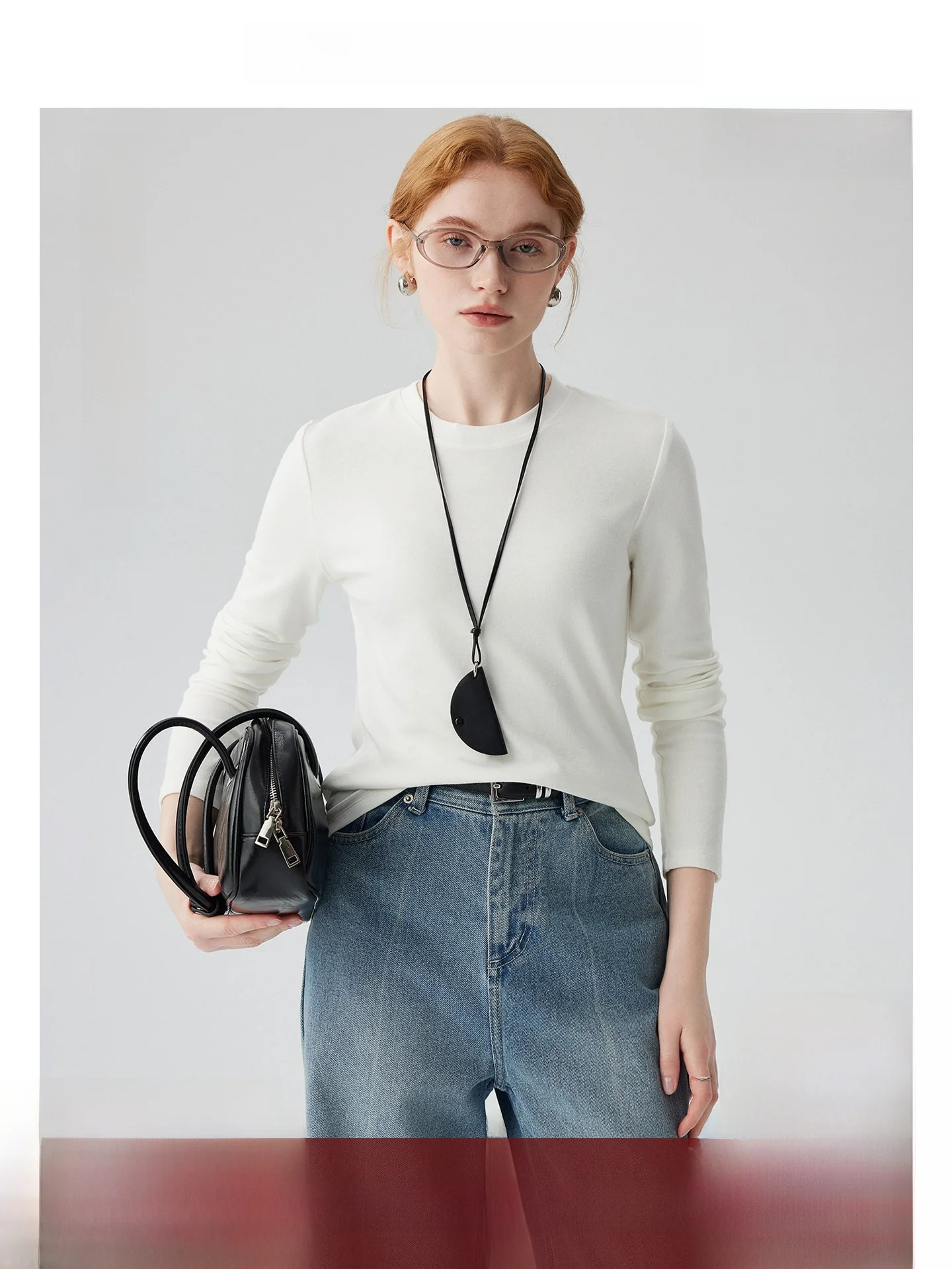 

Облегающая хлопковая футболка Long Sve round Ne, женская базовая футболка irt, внутренняя одежда, универсальный весенне-осенний новый топ