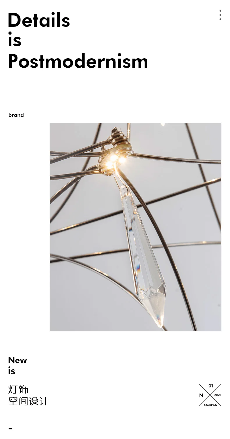 Restaurant Strip Chandelier Postmodern Light Luxury Lobby Front Desk Lamp Designer Minimalist Bar Dining Table Crystal LED Lamp
