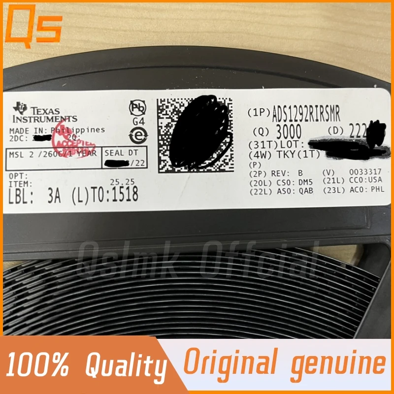 Nuevo Original ADS1292RIRSMR ADS1292 VQFN32 extremo frontal analógico de 24 bits