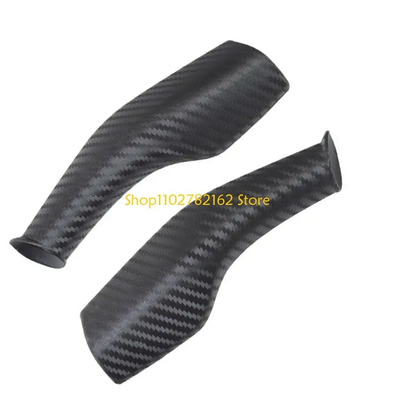 547B Car Shifter Handle Protector Full Enclosure Design Carbon Fiber Texture Steering Lever Handle Cover Accessory