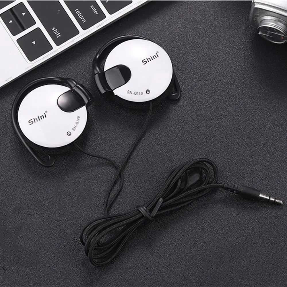 

Bass Wired Earpiece Stereo 3.5mm Headset Ear Hook Headphone Earphone