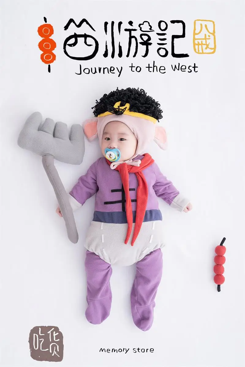 New Cinema Childrens Hundred Days Baby Photography Clothing Childrens Photography Theme Clothing Cute Shape Photography Clothing