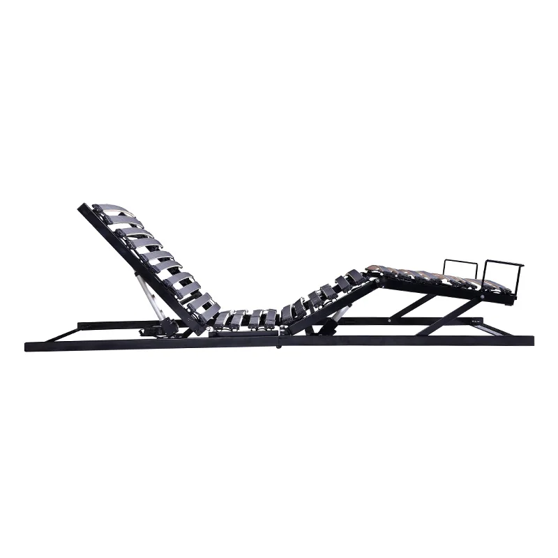 إطار قاعدة سرير منزلي كهربائي قابل للتعديل للتخصيص بدون جاذبية مع دعم قطني للتدليك للقديم #4