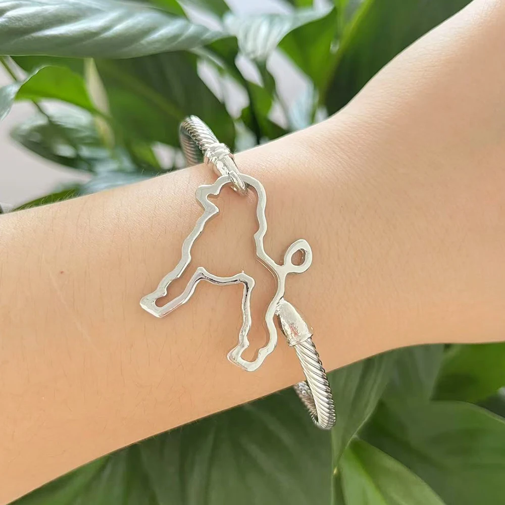 New Design Society Fraternity College Sister Party Adjustable Poodle SGR Silver Bracelet