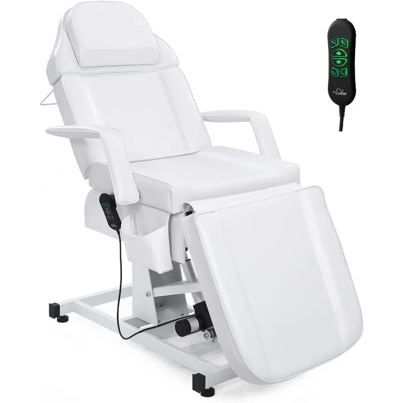 

Fully Electric Salon Facial Bed Chair, Multi-Purpose Massage Tattoo Lash Waxing Table, Height Backrest Footrest Adjustable