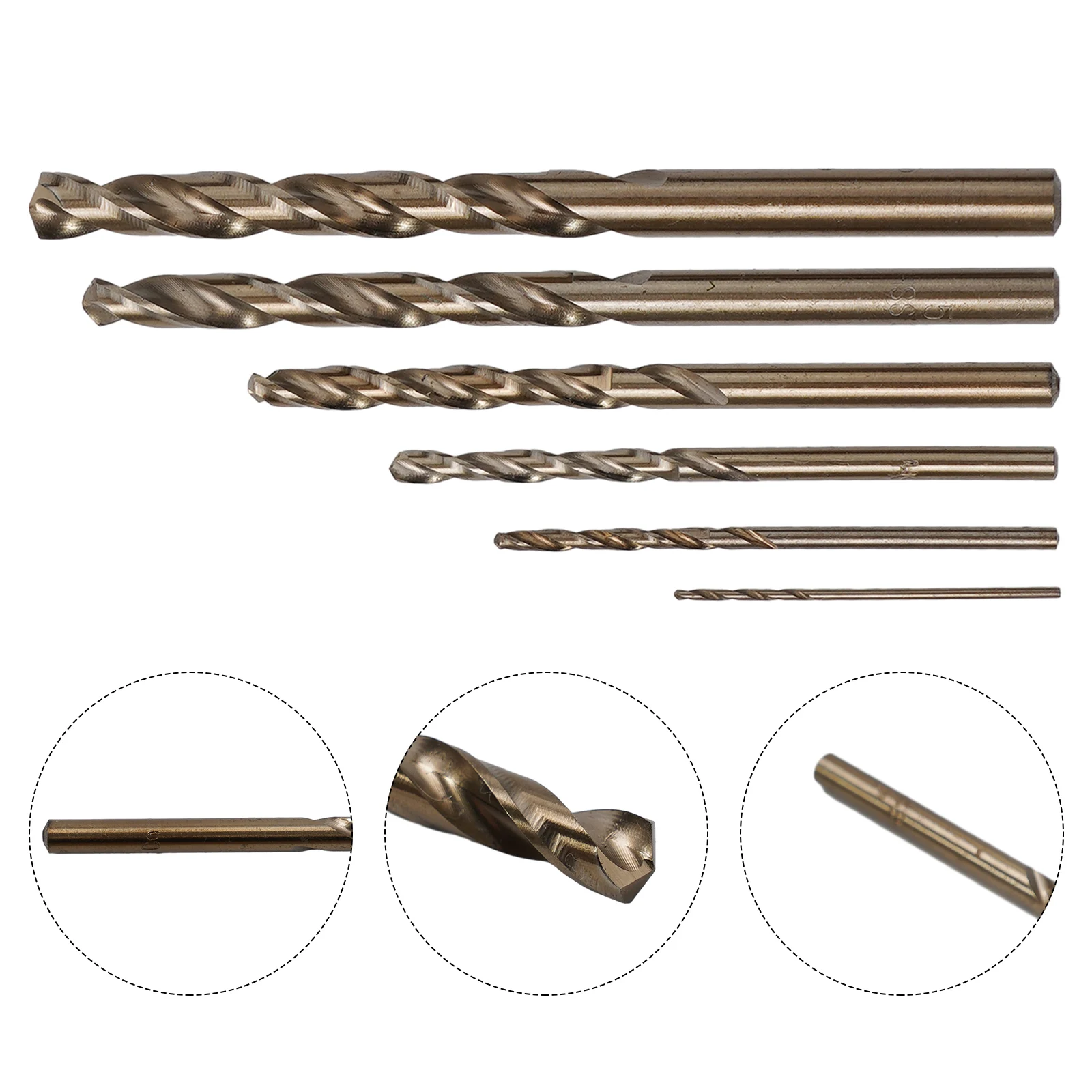 None Drill Bit Drill Bit Set Cobalt Drill Bit Stainless Steel 1/2/3/4/5/6mm 6pcs Drilling For Metal Round Brand New