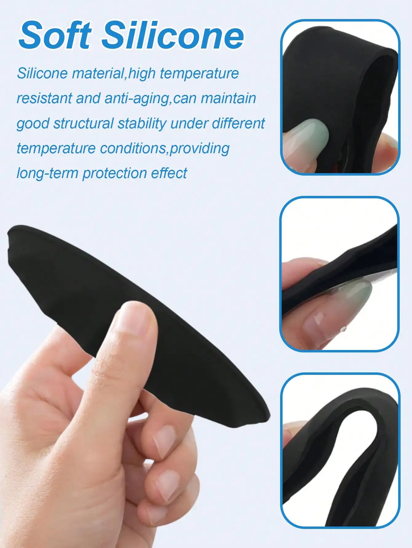 ฝาครอบกันฝนสำหรับกล้องมองหลังรถยนต์อเนกประสงค์ - แผ่นป้องกันกันน้ำซิลิโคนเหลว ดีไซน์โปร่งใสและไม่มีคราบตกค้าง