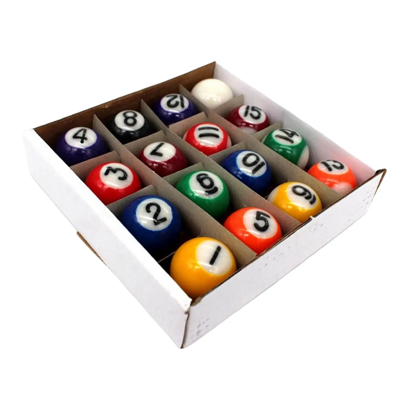 16PCS Resin Children Billiard Ball Toy, Billiard Balls Mini Billiards Pool Ball Set for Children Small Pool Cue Balls Set