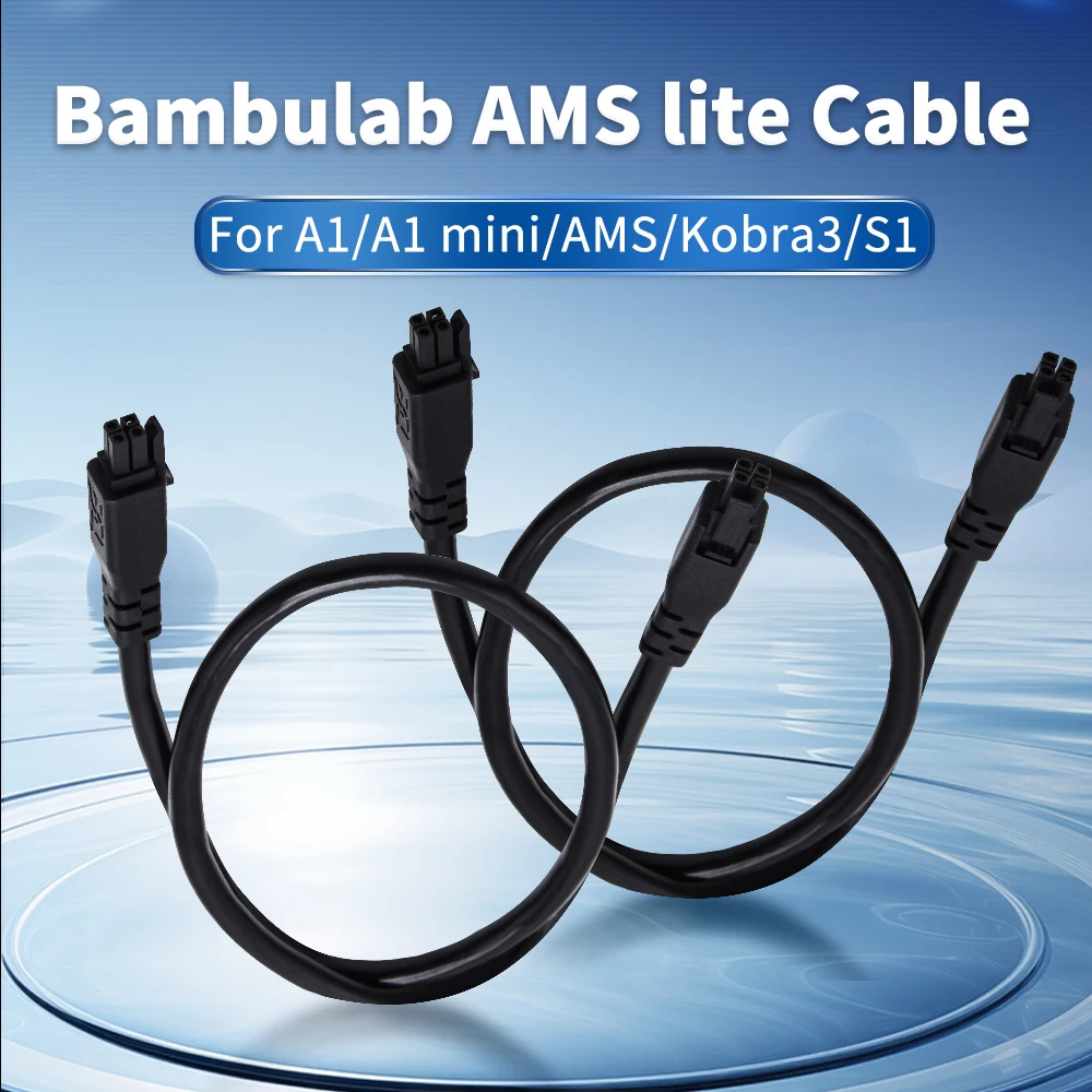 Atualizar Bambu Lab AMS Lite 0.5M/1M/1.5M Cabo de extensão OEM de 4 pinos com conectores macho para impressoras 3D A1/A1 mini/Kobra 3/S1
