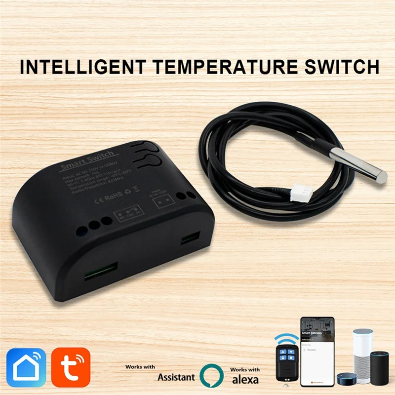 -ABGY Умный переключатель Tuya Tuya Wi-Fi Умный переключатель температуры Умный переключатель с датчиком термостата