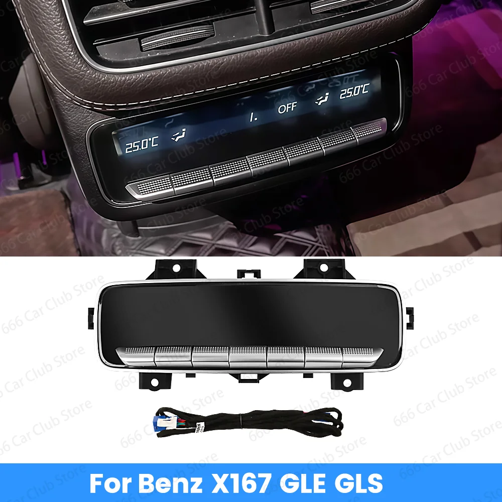 

Rear Air Conditioning Panel AC Screen Upgrade For Mercedes Benz Benz GLE 53 GLS W167 Coupe Car Rear AC button LCD Control Panel