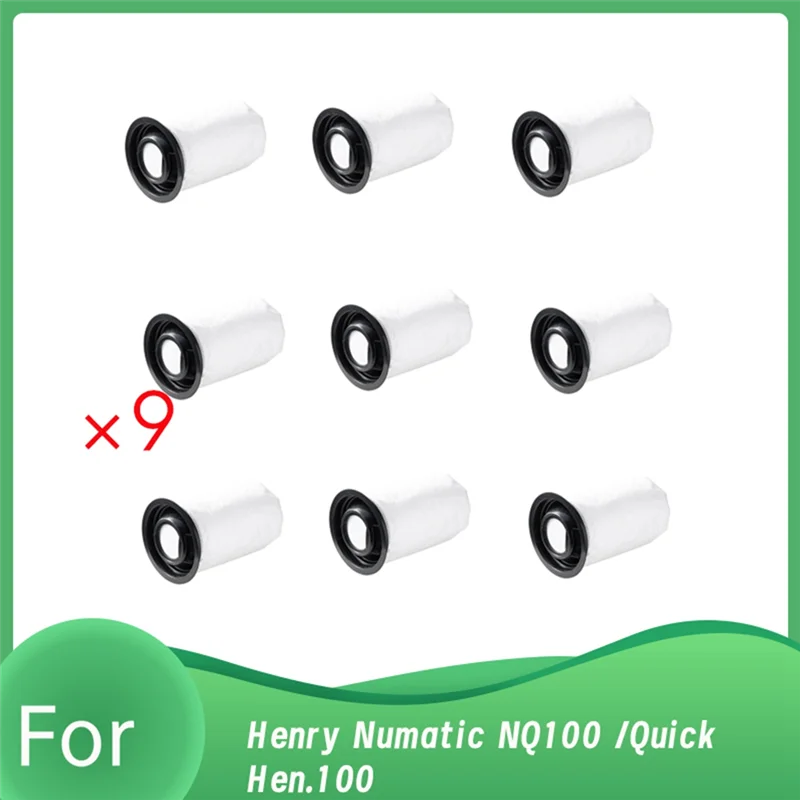 Förderung! 9 Pcs Staubbeutel Für Henry Numatic NQ100/Quick Hen.100 Staubsauger Zubehör Wesentliche Vakuum Zubehör