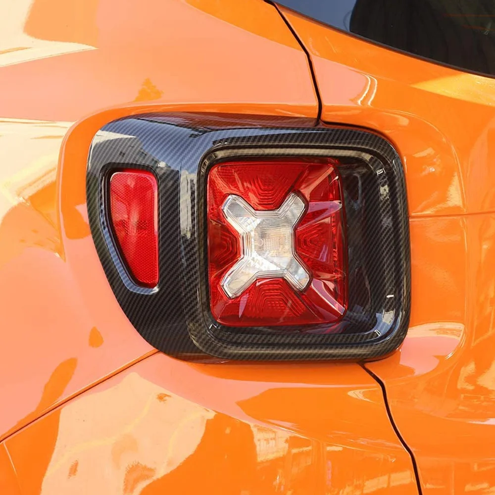 Задняя крышка автомобиля из углеродного волокна, обшивка для заднего фонаря для Jeep Renegade 2016 2017