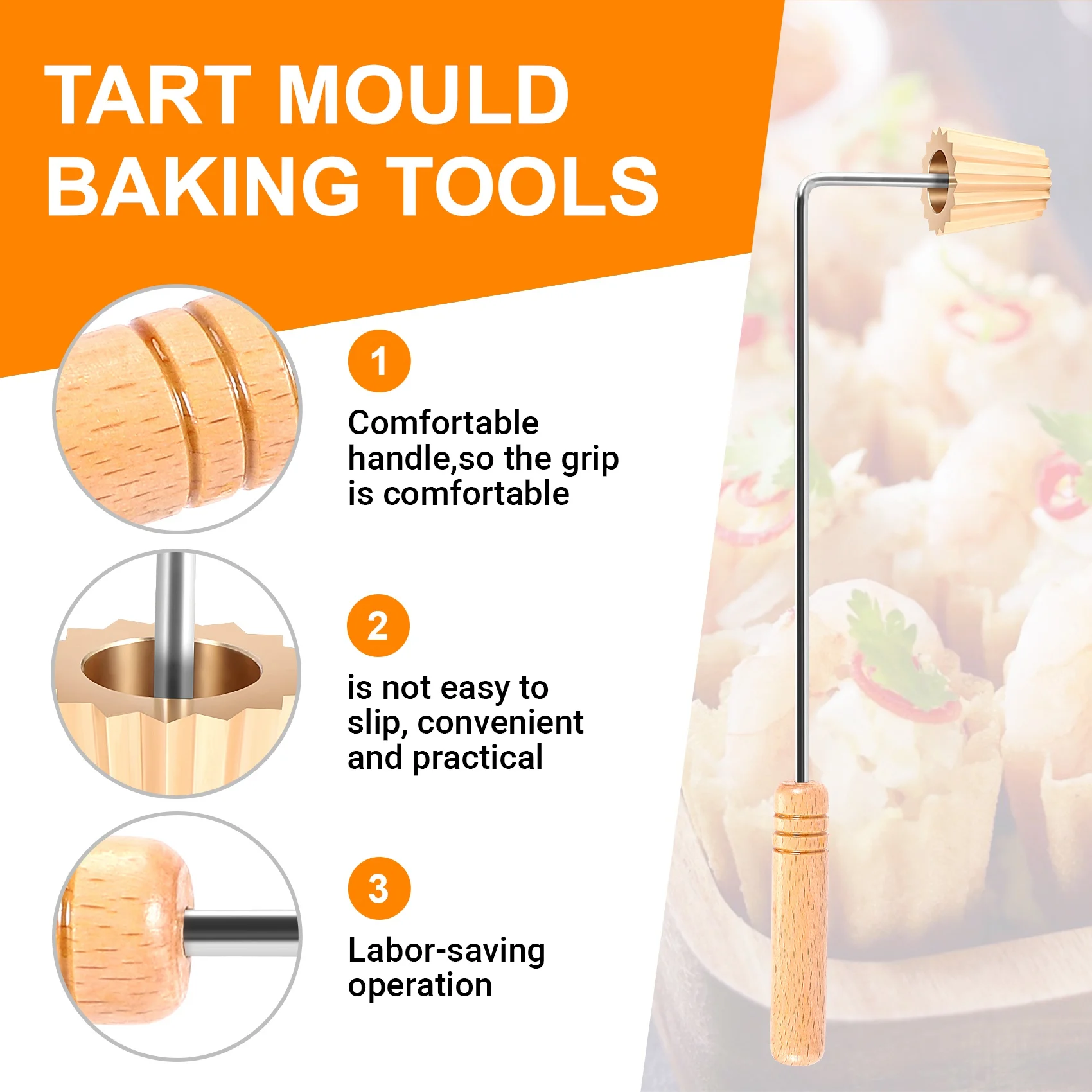 Malaysia Pie Tee pembuat Nyonya Top topi cetakan untuk memanggang telur Tart cetakan dapat digunakan kembali makanan ringan goreng alat dapur Bakeware Gadget