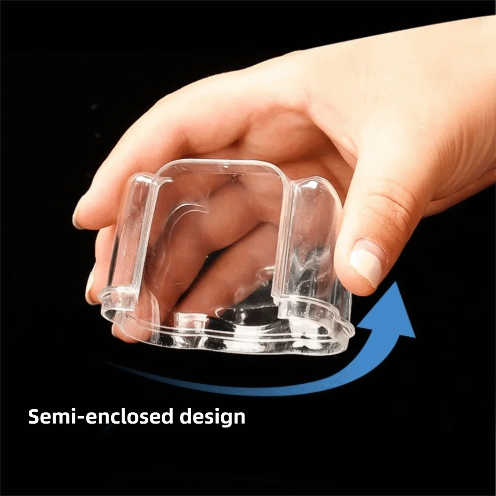 Anti Spill Bird Cage Feeder Cup Clear Plastic Leak Proof Hanging Food Bowl Semi Enclosed Top Clip On Parakeet Feeder Parakeets