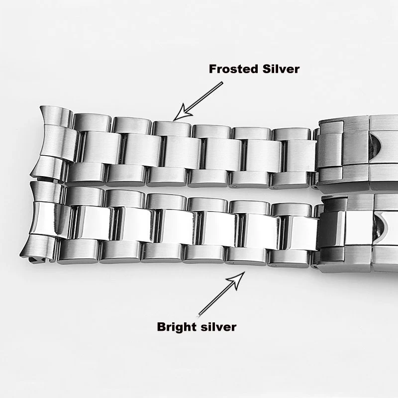 Correas de reloj para Rolex SUBMARINER DAYTONA Yacht-Master GMT, correa de reloj con cierre glidelock, pulsera de acero inoxidable de 20mm y 21mm