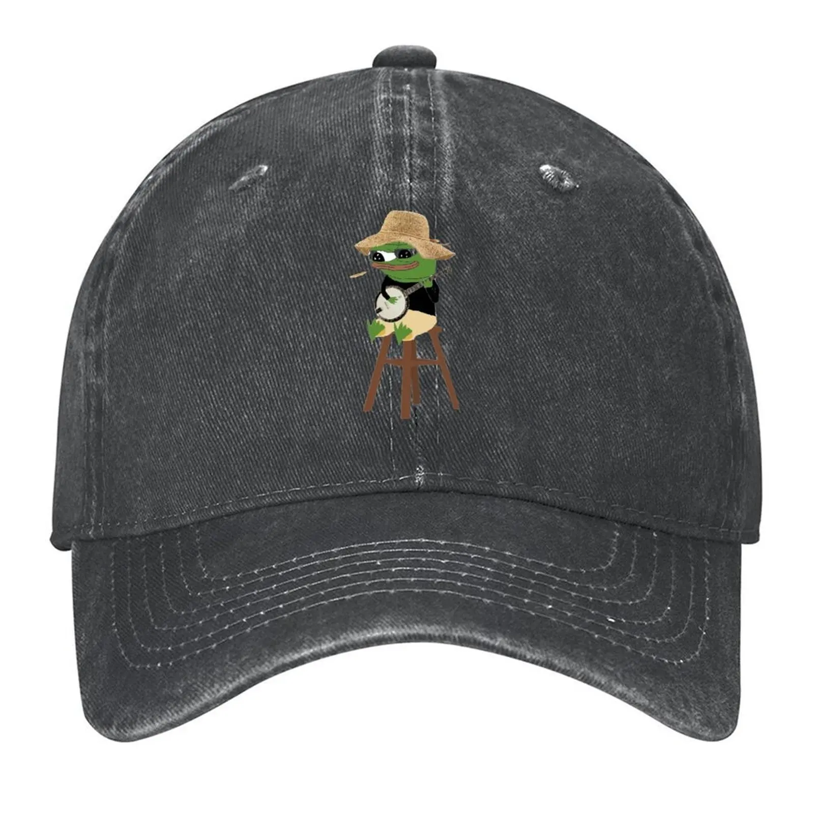 

Super Rare Hillbilly Pepe the Frog Playing Banjo Baseball Cap party Hat Winter hat Sports Cap New Hat Men's Luxury Women's