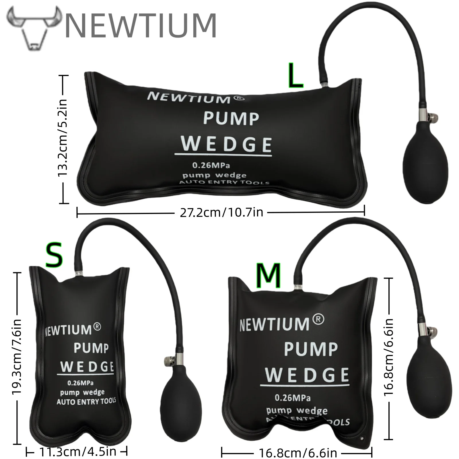 Professional TPU Air Wedge Pump Kit, 420D Composite Cloth Car Door Opener Tool for Auto Lockout & Repair