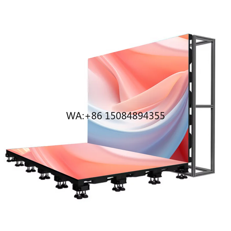 

Interactive RGB Full Color P3.91 Indoor LED Display 500x500mm Panel Stage Floor Tile Screen Dance Floor Screen Display Video