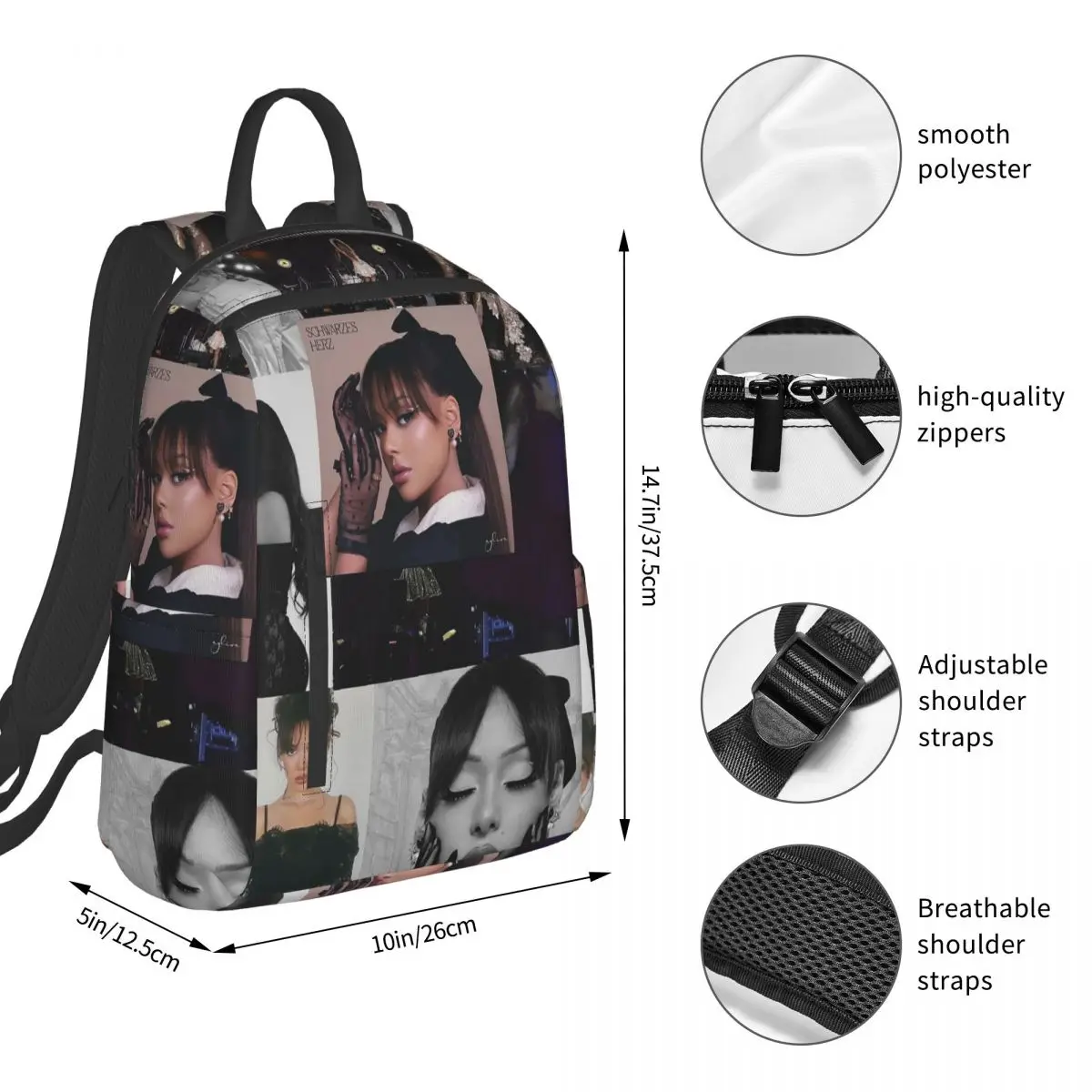 Custom Tour 2025 Liebe Ayliva (2) Backpack Student BookBag Boys Girls School Bag Computer Shoulder Bags Men Women