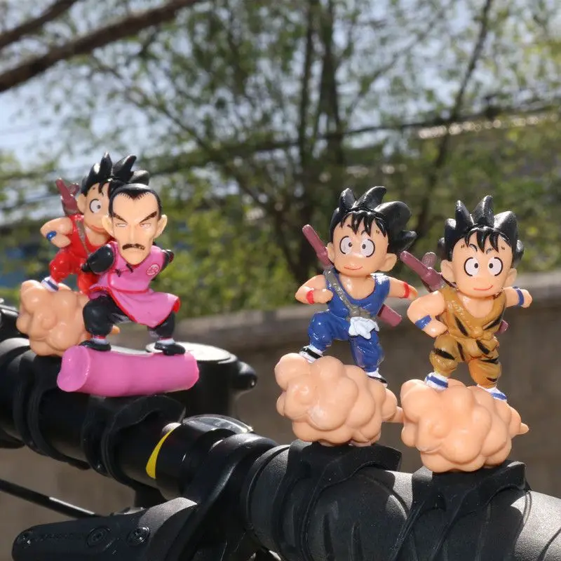 Dragon Ball Son Goku Anime Actionfigur Modell Stehende Dekorationen für Fahrrad Motorrad Radfahren Fahrrad Ornamente Zubehör