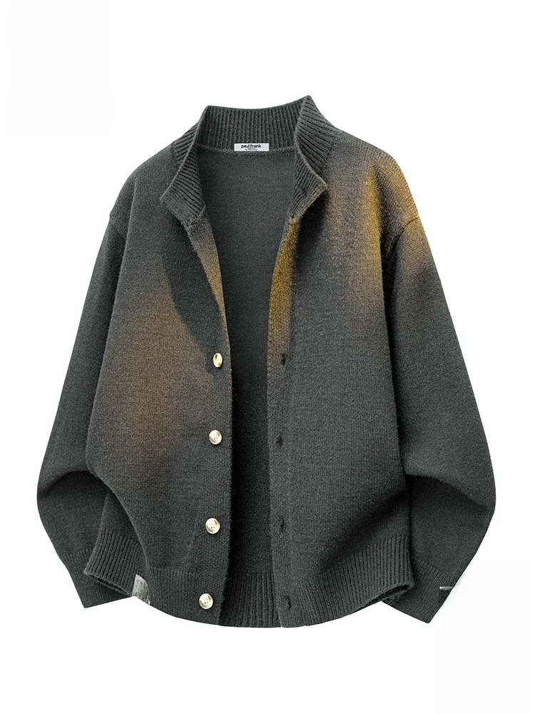 

PaulFrank Monkey round Ne Knitted Open Cardigan Men's Loose Casual Wear Outerwear Sweater Autumn New Sle Comfortable Soft