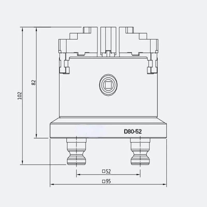 Chuck Quick Change Three-Jaw 6-Inch 8-Inch 10-Inch 12 Heighten and Lengthen Thickened Turn Milling Grinder CNC