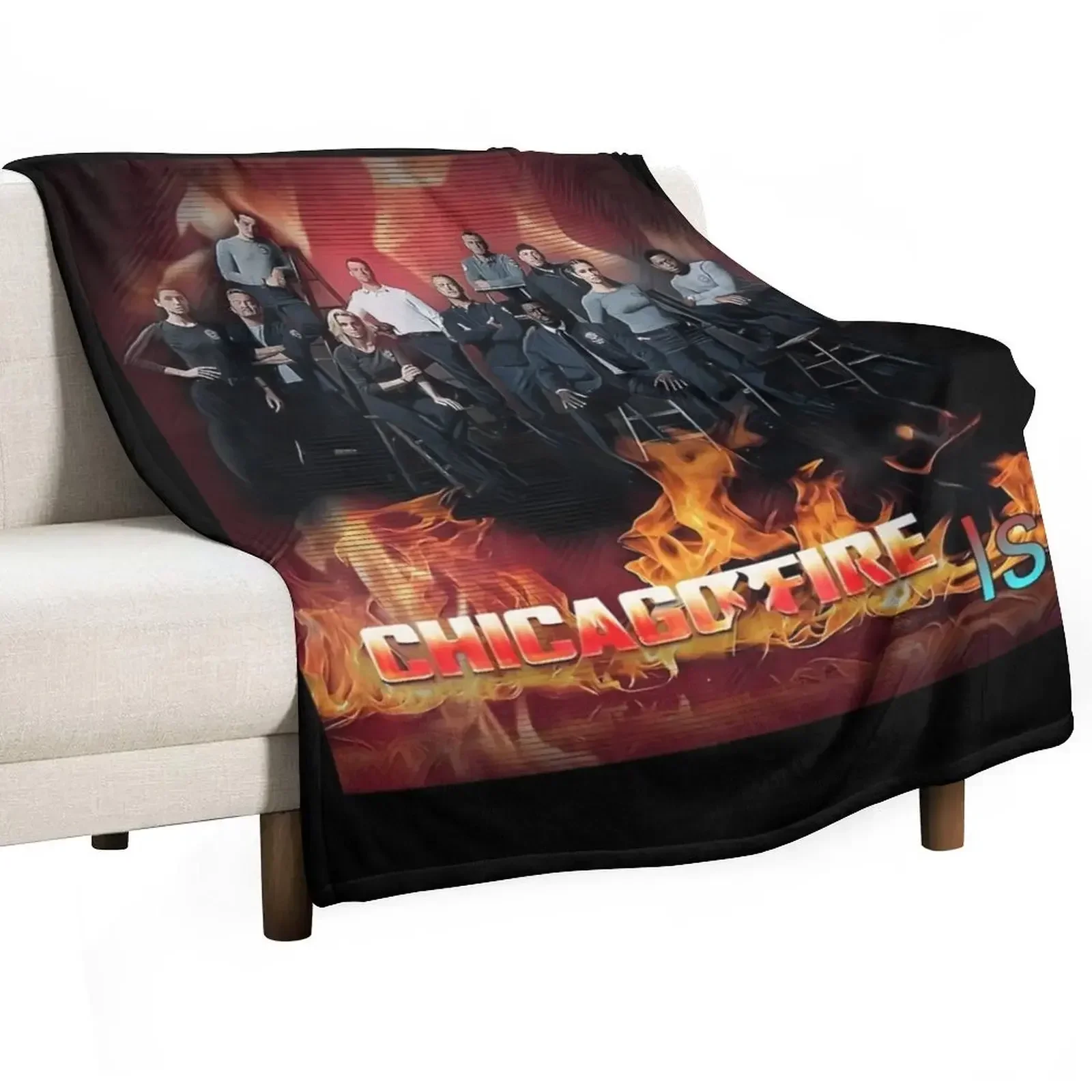 Chicago fire Throw Blanket Travel Comforter Quilt Cute Blankets