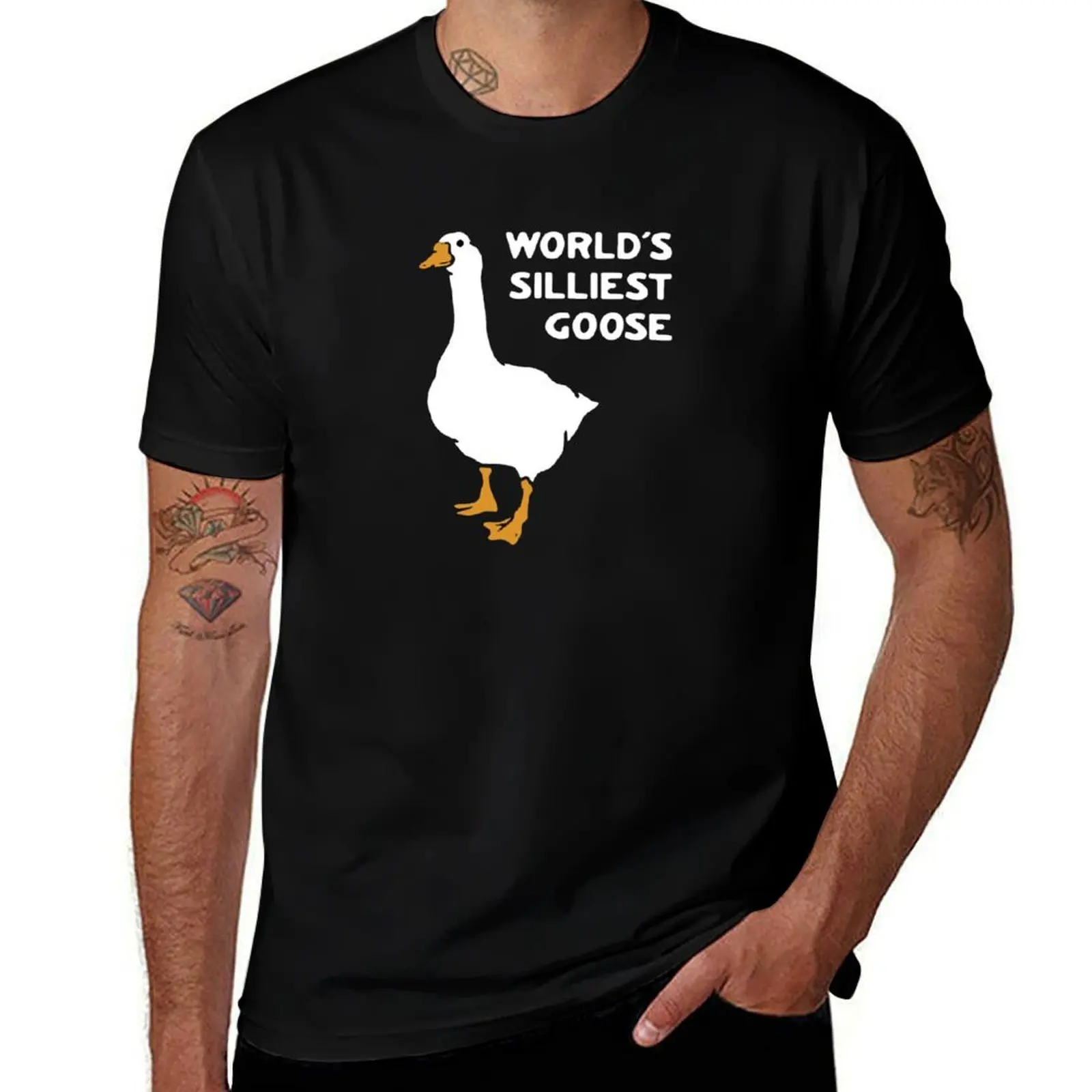 Worlds Silliest goose gods silly goose funny Duck duck goose geese flock honk get the bonk Good for the gander waterfowl T-Shirt